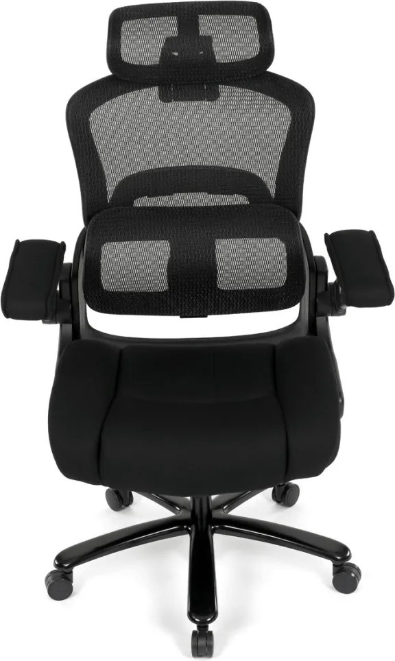 KA-N1313 fekete szövet irodai szék hinta mechanizmussal
