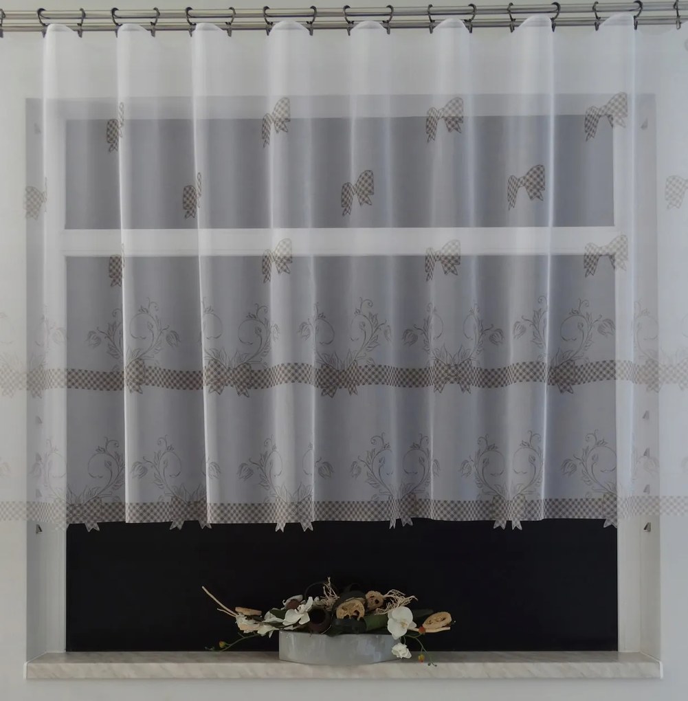 Mg Függöny Masni Bézs 300x155 kész pol Szalaggal