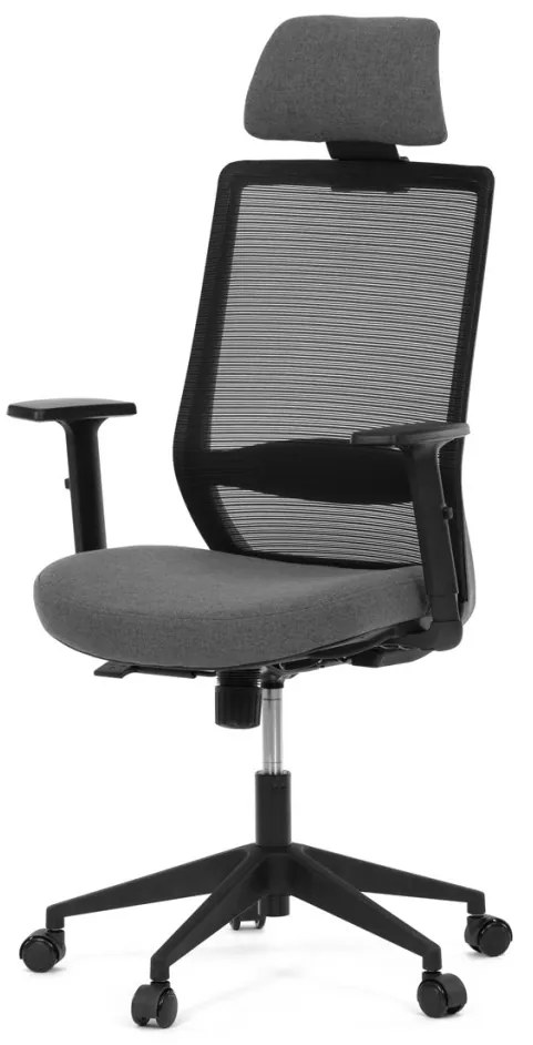 Scaun pivotant negru cu mecanism sincron. KA-V3329