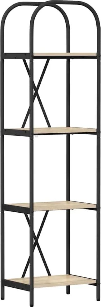 vidaXL Könyvespolc Sonoma tölgy 40 x 30 x 146 cm Faanyag
