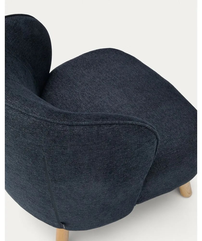 Szürkéskék zsenília fotel Ulit – Kave Home