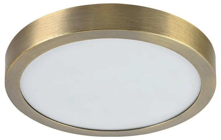 PREZENT 49059 LENYS IV. Kerek Mennyezeti Lámpa Antik Bronz, Fehér LED IP20