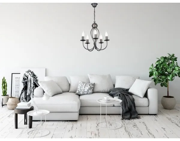 Csillár láncon ARTHUR 5xE14/40W/230V