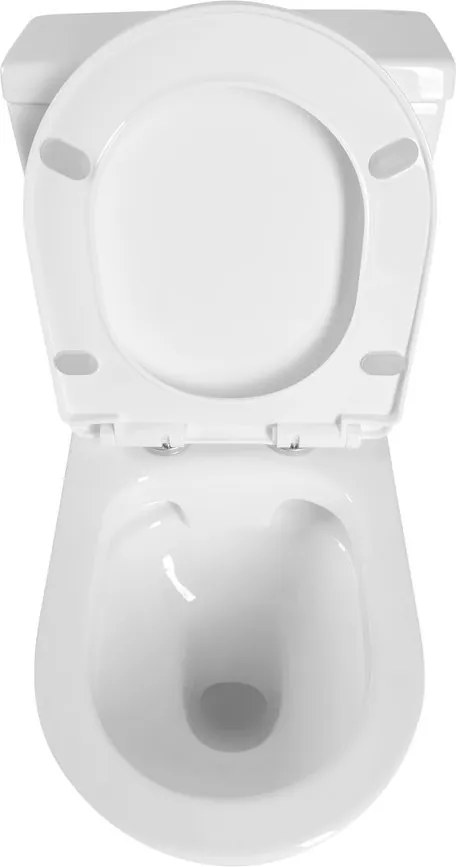Aqualine Sapho, JALTA RIMLESS WC kombi csésze tartály öblítőkészlettel, alul / hátul