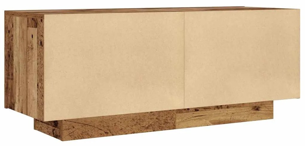 antik hatású szerelt fa TV-szekrény 100 x 35 x 40 cm