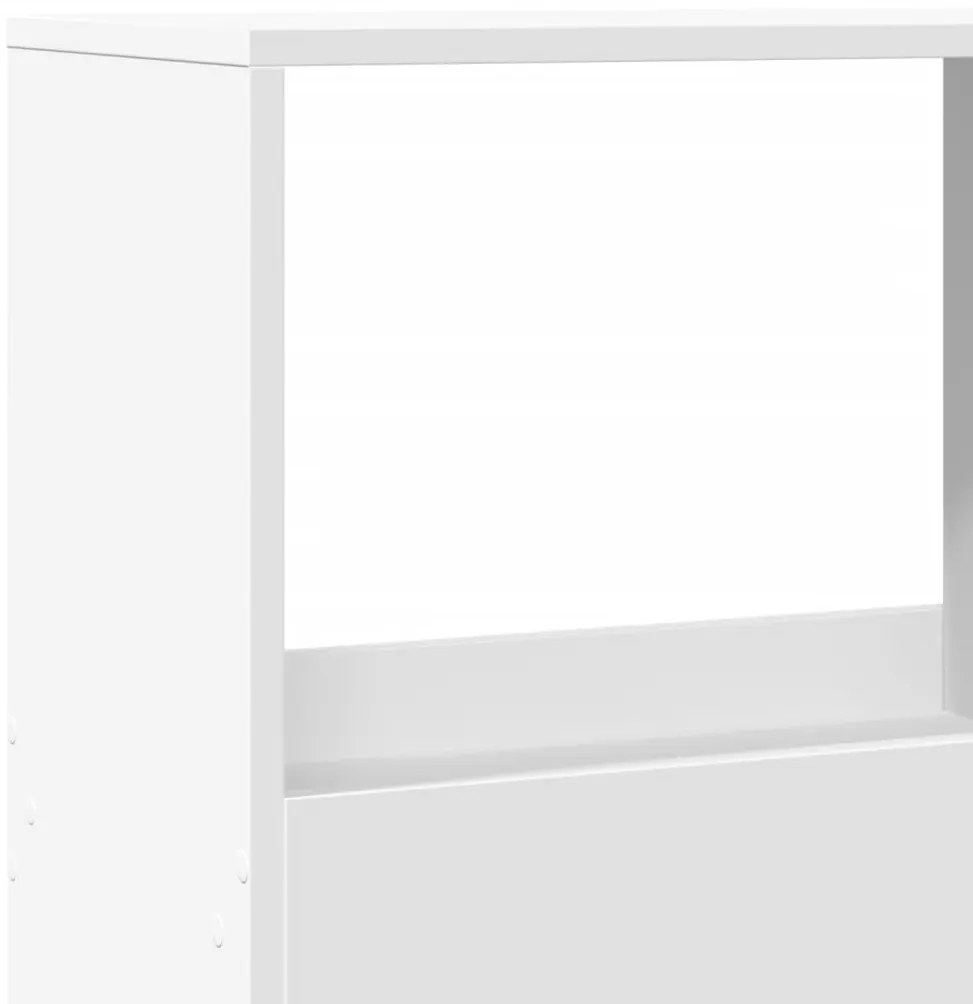 fehér szerelt fa könyvespolc 100 x 33 x 155,5 cm