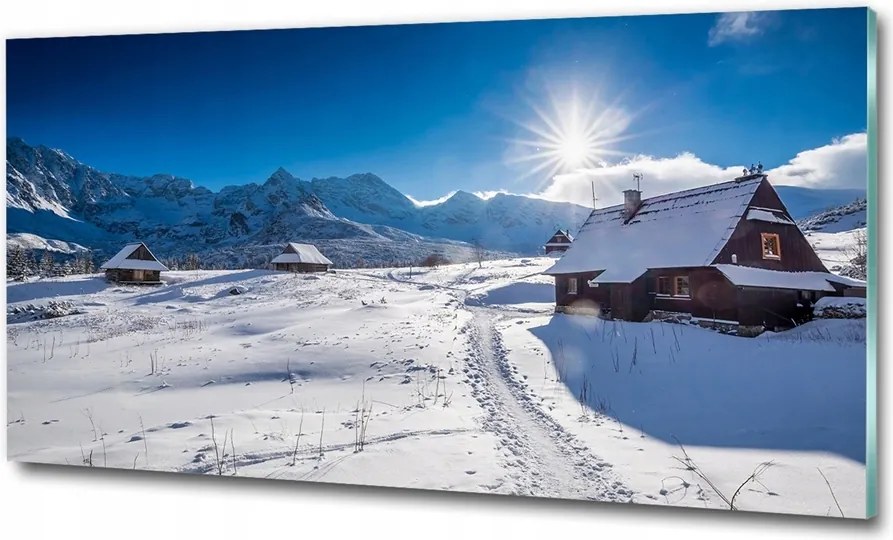 Fotó üvegkép Vízesés az erdőben 100x70