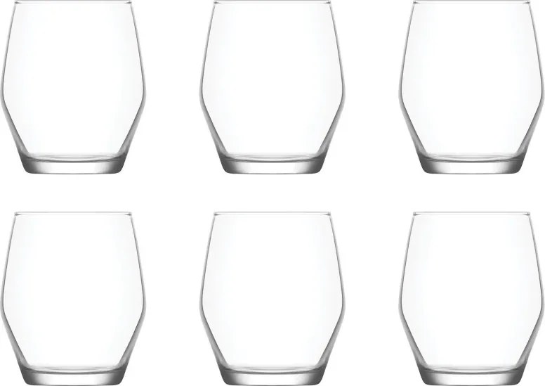 6 részes üveg pohár szett 370 ml