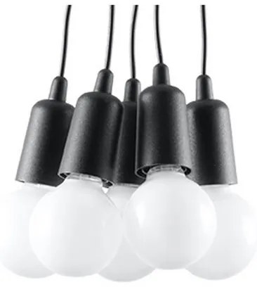 Csillár zsinóron DIEGO 5xE27/60W/230V