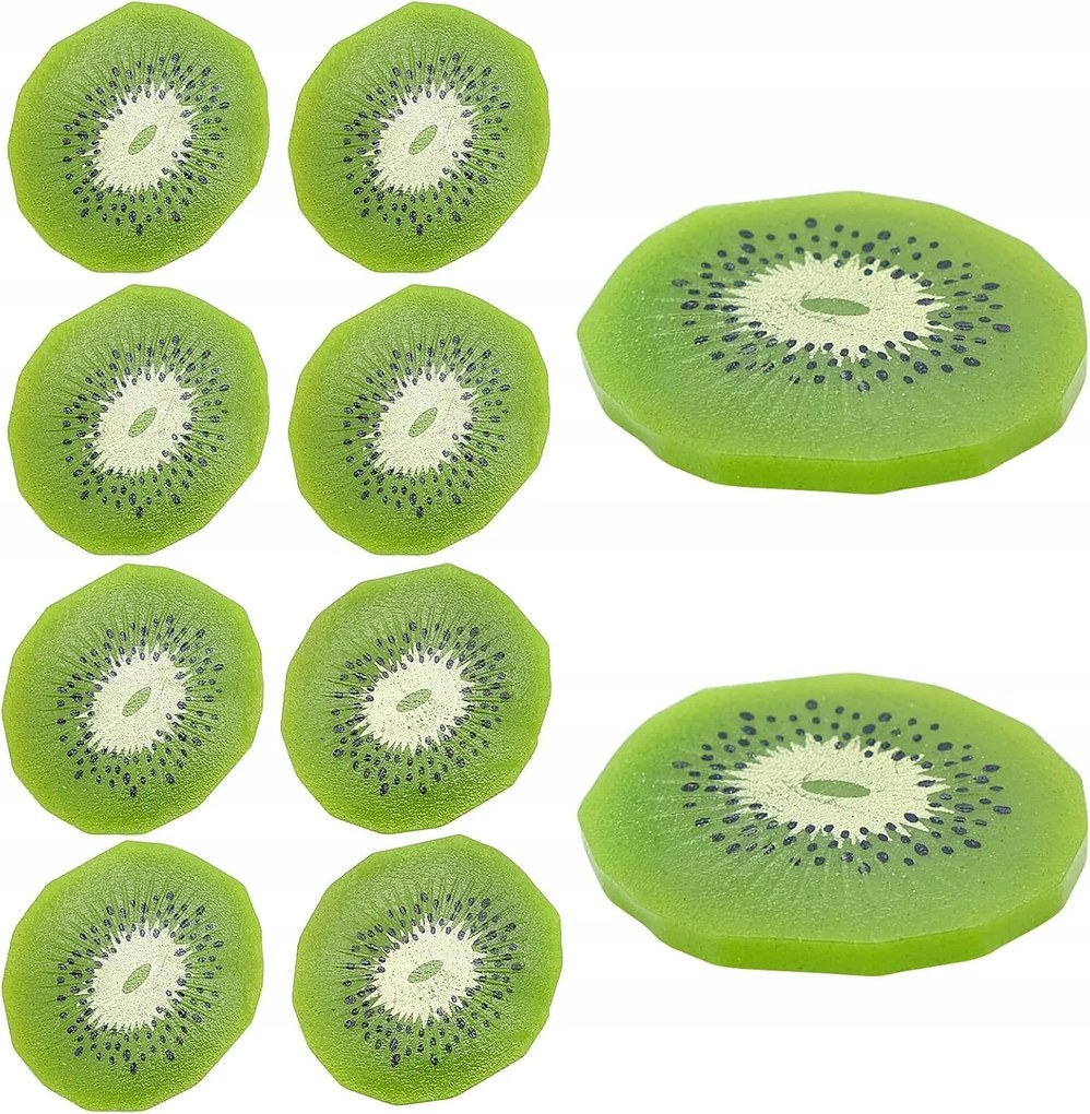 Mesterséges Kiwi szeletek Fotózási kellék Dekoráció Édes asztal