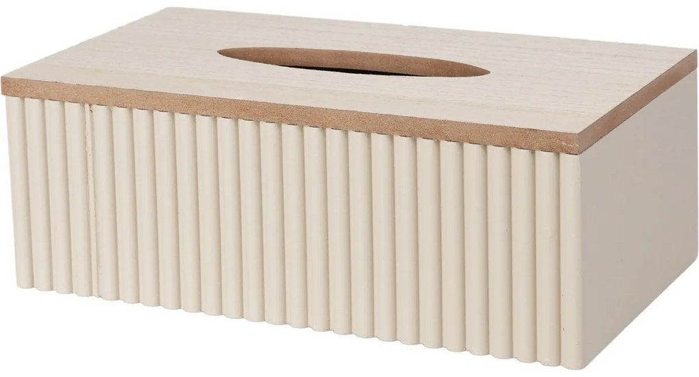 Stripes zsebkendőtartó doboz bézs, 25 x 13,5 x 9 cm