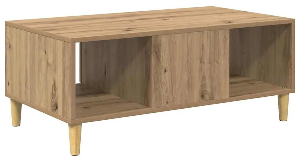 vidaXL Dohányzóasztal fiókkal Artisan tölgy 90 x 50 x 26.5 cm Faanyag