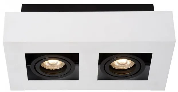 ITALUX IT8001S2-WH-BK CASEMIRO Kocka Mennyezeti Lámpa Fehér, Fekete GU10 IP20