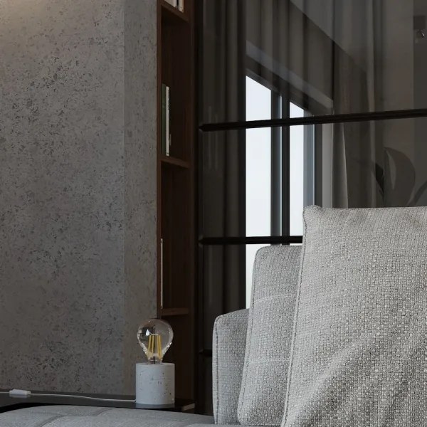 Asztali lámpa SALGADO 1xE27/60W/230V beton