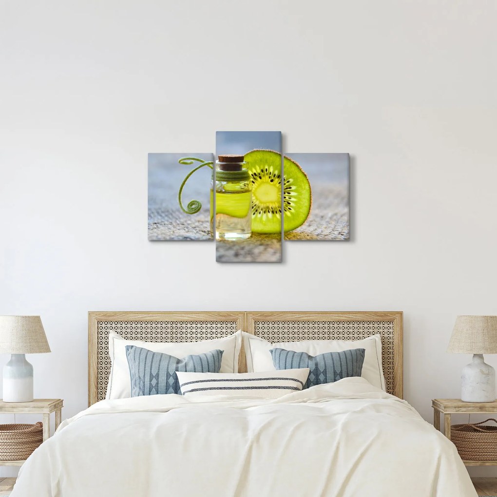 Kép - szeletelt kivi részlete (90x60 cm)