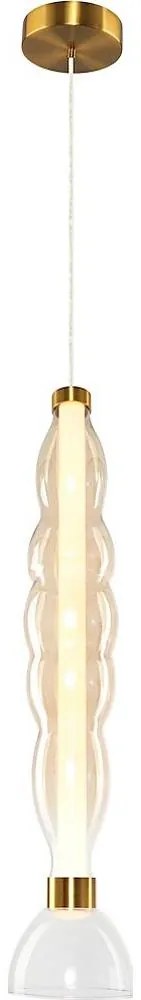 LED Csillár zsinóron LUCCO LED/18W/230V átm. 15 cm arany