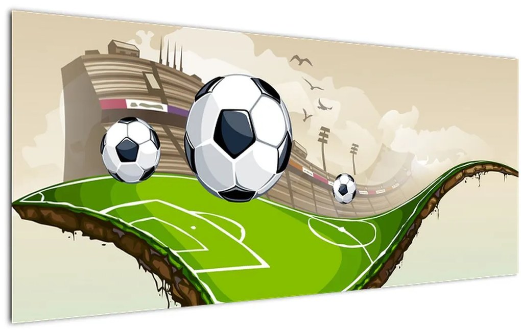 Kép - futballpálya (120x50 cm)