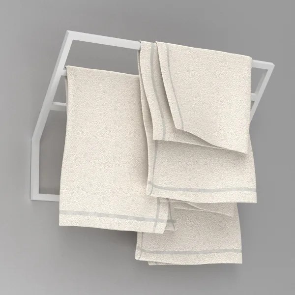 Fali törölközőtartó 37x60 cm fehér