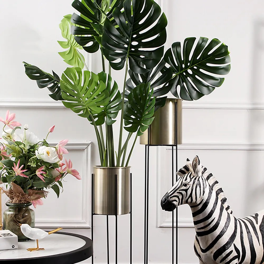 Virágtartó, fekete/arany, JUDE TYP 2