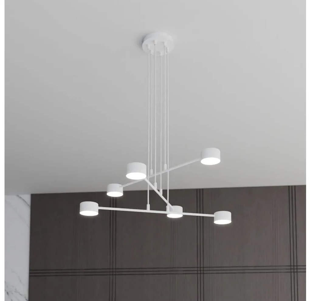 Csillár zsinóron MODUS 6xGX53/10W/230V fehér