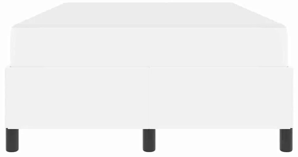 Ágykeret matraccal matracmal Fehér 120 x 200 cm Műbőr