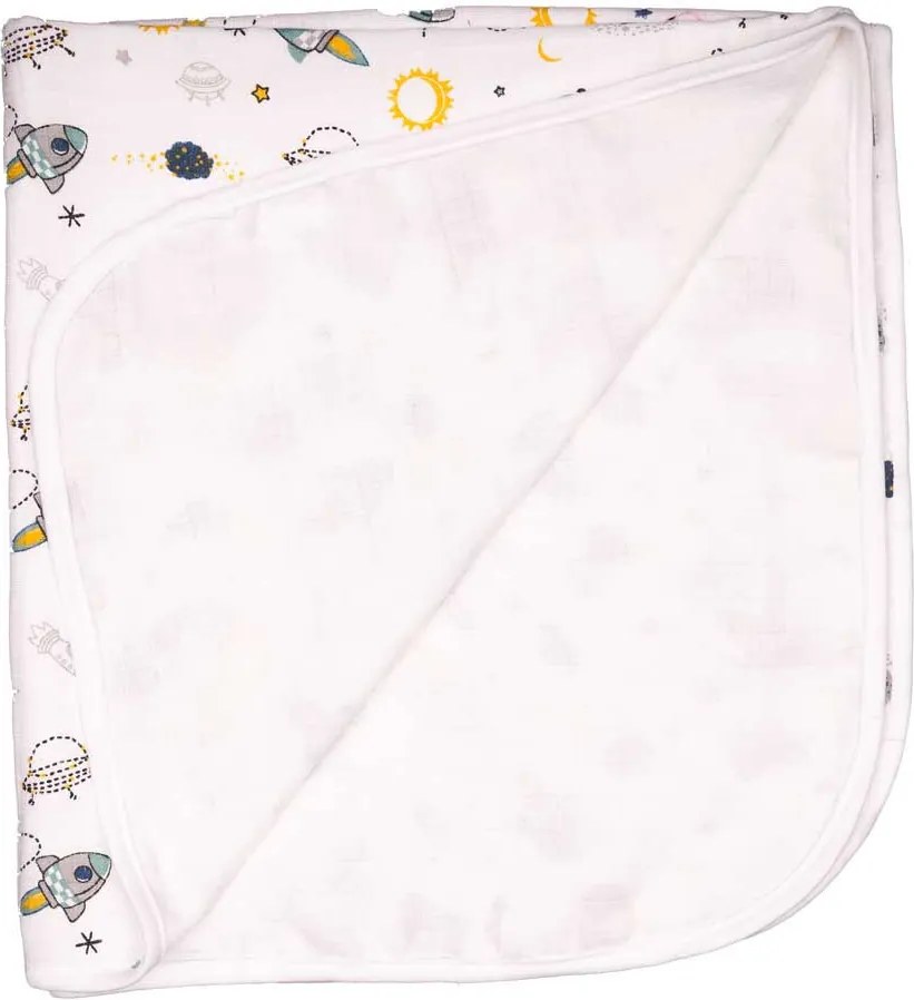 Tetra textil babatakaró 75x80cm - ürhajó mintás