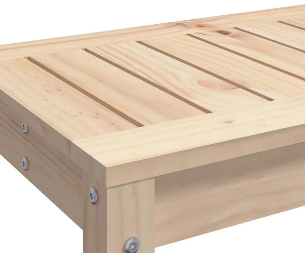 tömör fenyőfa kerti pad 108x35x45 cm