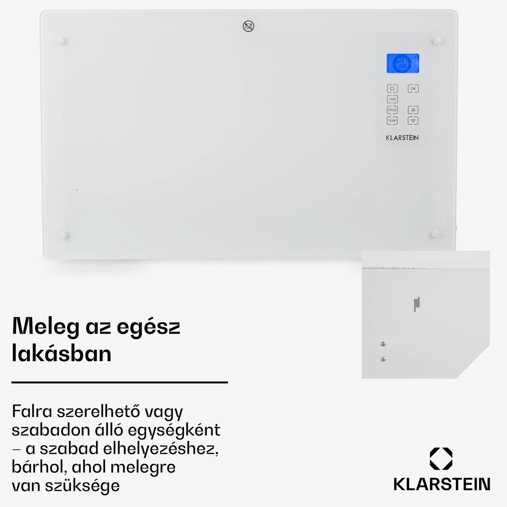 Klarstein Norderney, konvektor, 2000 W termosztát, időzítő, 30 m², fehér
