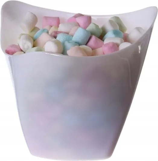 Twist peremű műanyag poharak Fehér 170ml/25db