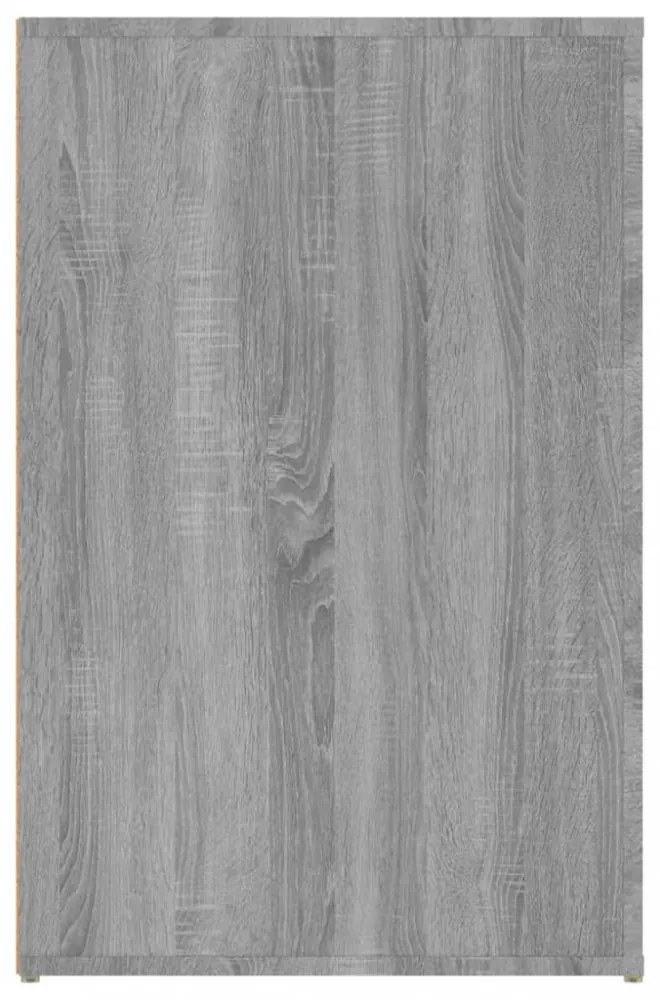 szürke sonoma színű szerelt fa íróasztal 100x49x75 cm