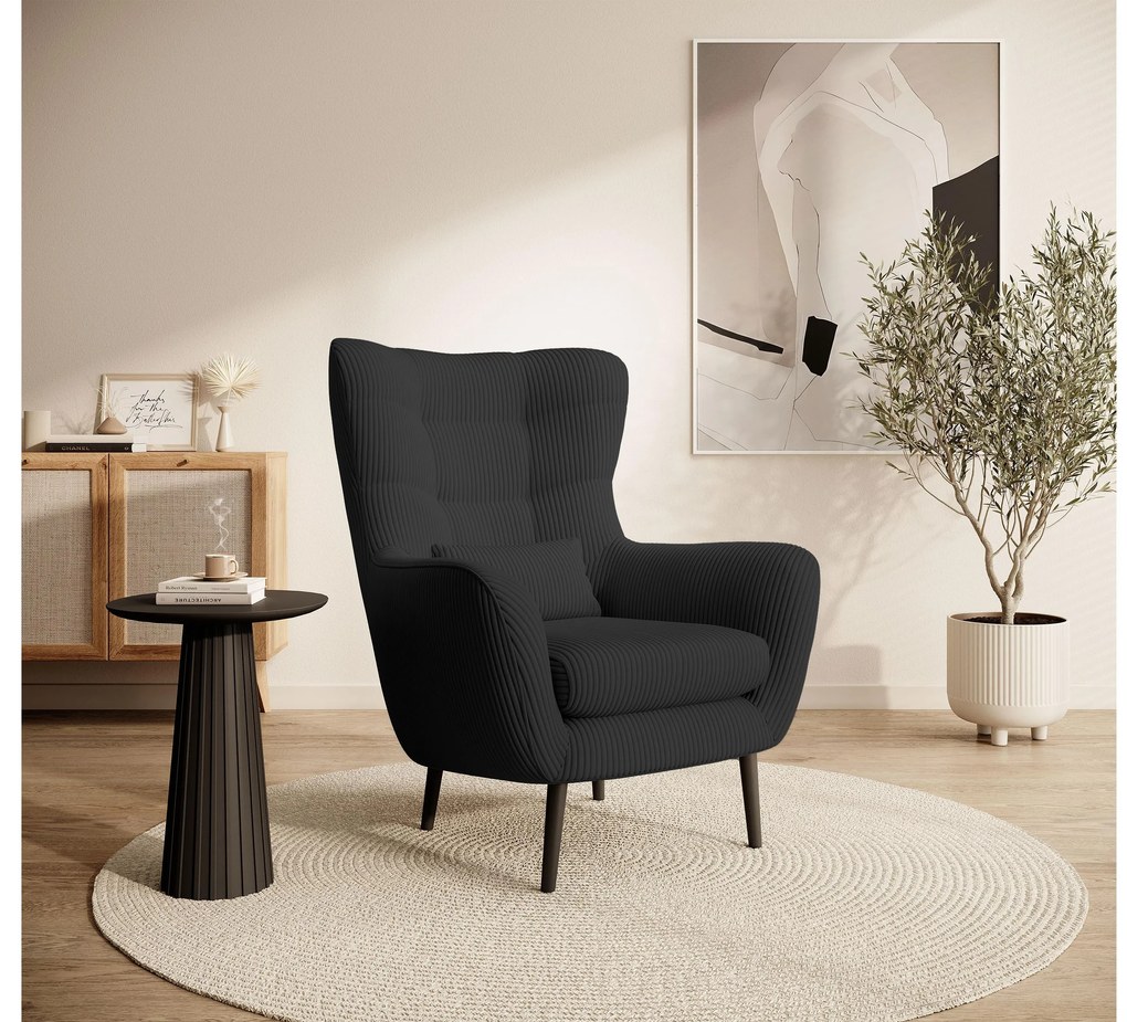 Fotel Veneza 2  (fekete + fekete). 1099279
