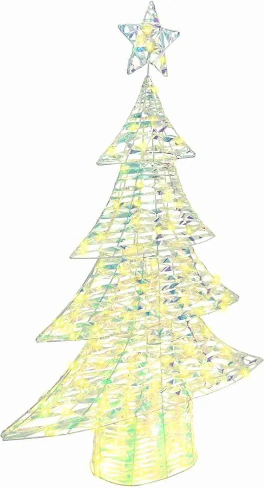 vidaXL Karácsonyfa 120 LED-del Meleg fehér 120,5 cm PET