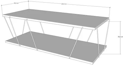 LOLA dohányzóasztal, fenyő