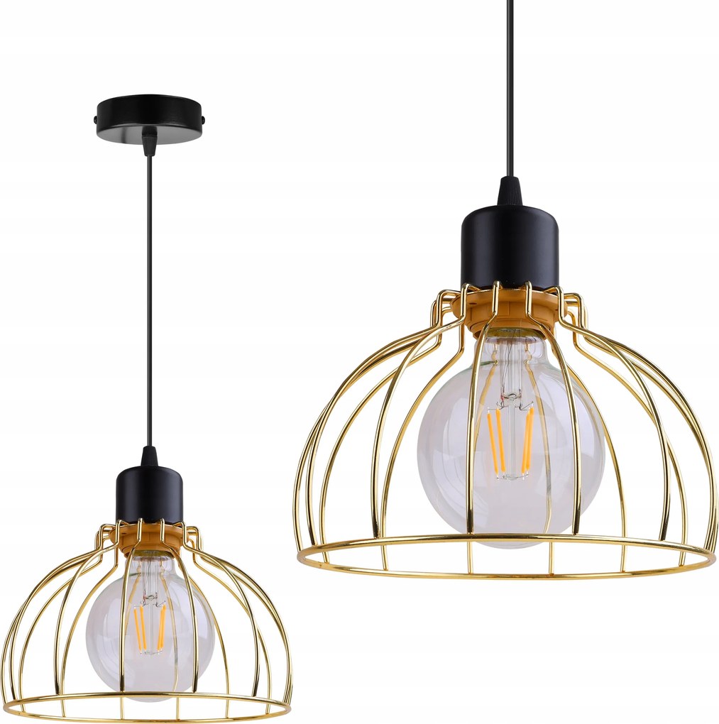 Mennyezeti Lámpa Lógó Csillár Szimpla Arany Loft Glamour Modern