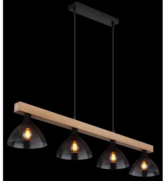 Globo 15544-4H - Csillár zsinóron LINDI 4xE14/15W/230V