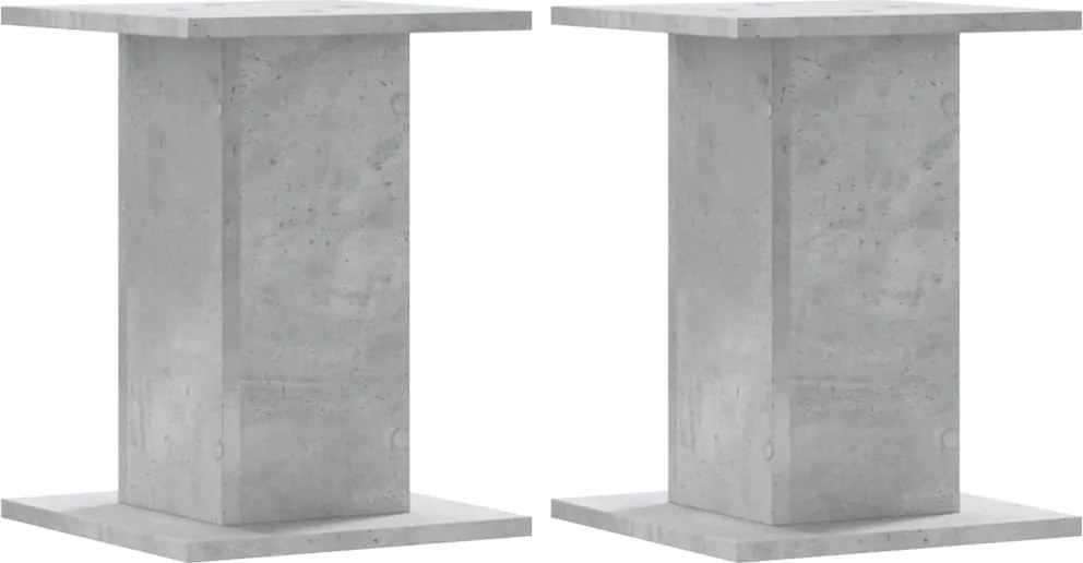 vidaXL 2 db betonszürke szerelt fa növénytartó állvány 30 x 30 x 40 cm
