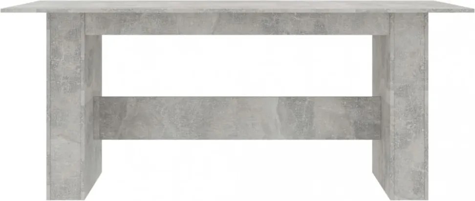 betonszürke szerelt fa étkezőasztal 180 x 90 x 76 cm