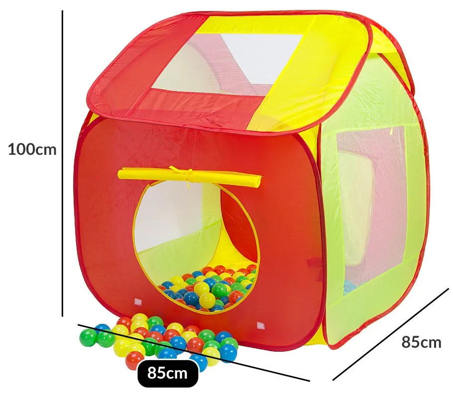 Spielwerk® Gyereksátor labdákkal