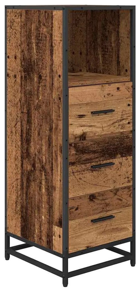 Fürdőszoba bútor szett 4 pcs Régi fa 65 x 33 x 60 cm Faanyag