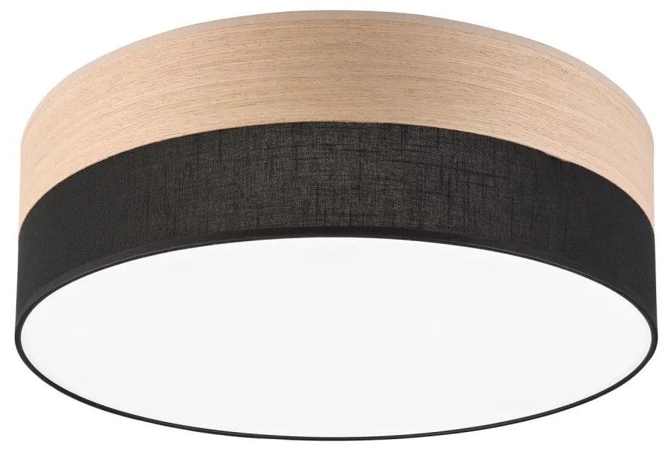 Lamkur LED Mennyezeti lámpa SIRJA WOOD LED/36W/230V átm. 45 cm fekete/tölgy LA54544