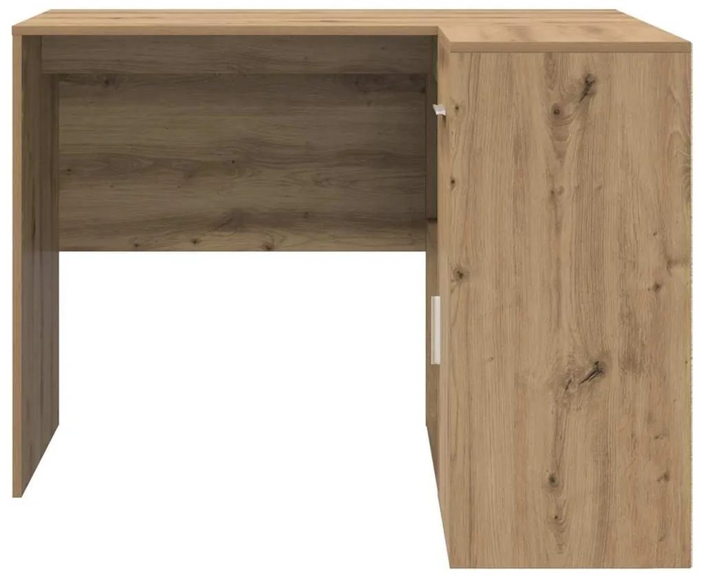 Sarokíróasztal fiókkal kézműves tölgy 102 x 50 x 75 cm Faanyag