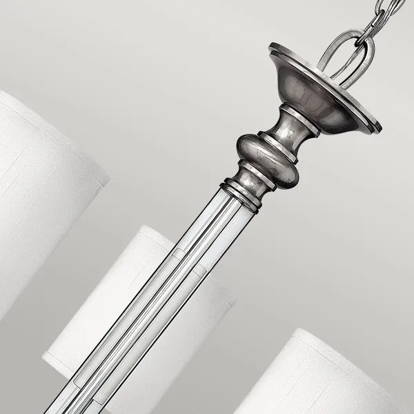 Hinkley HK-SUSSEX5 - SUSSEX láncra függesztett csillár 5xE14/40W/230V matt króm