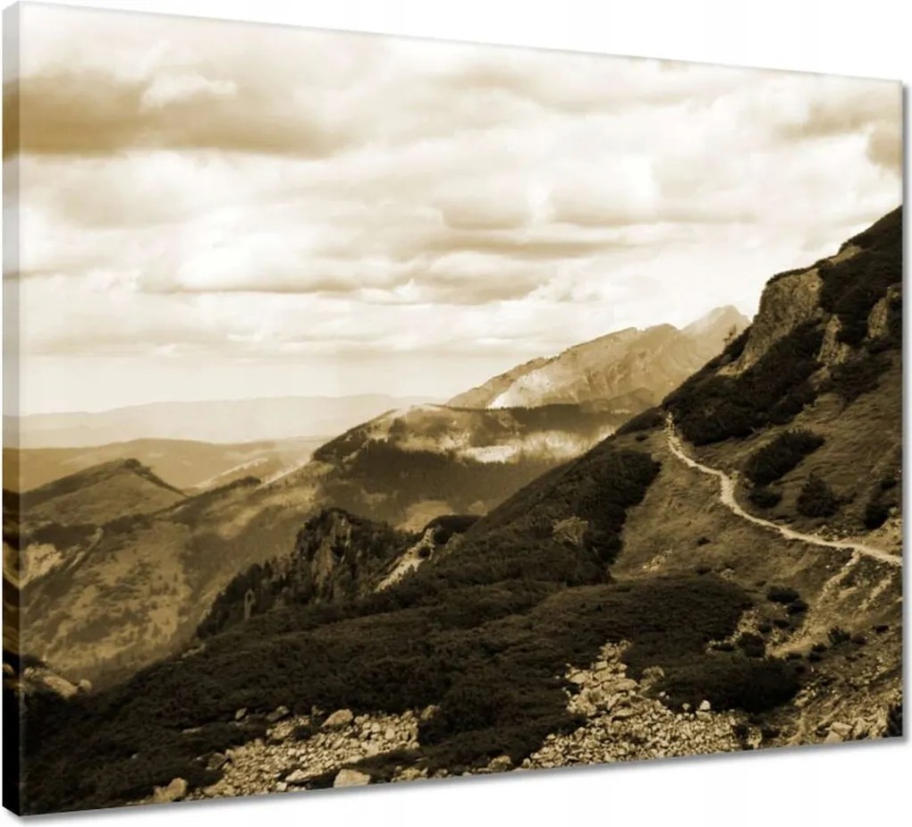 Vászonkép 50x40 Tátra Lengyel hegyek Kilátás