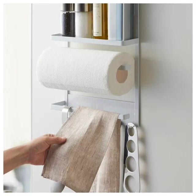 Tower Magnetic Side Rack fehér nagyméretű mágneses tartó - YAMAZAKI