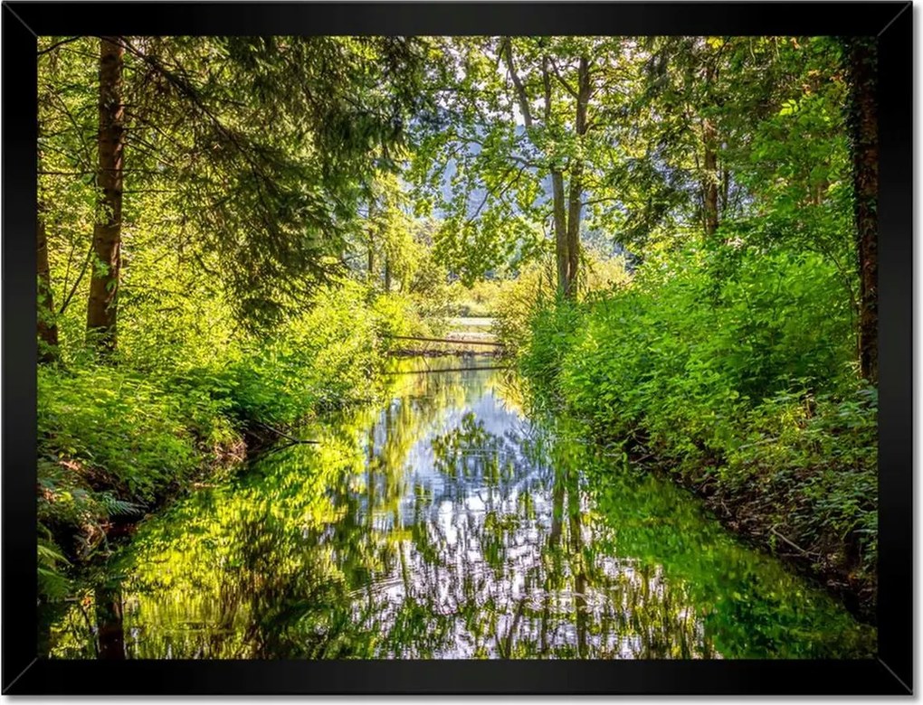 Poszterek keretben 40x30 Folyó Gyönyörű időjárás