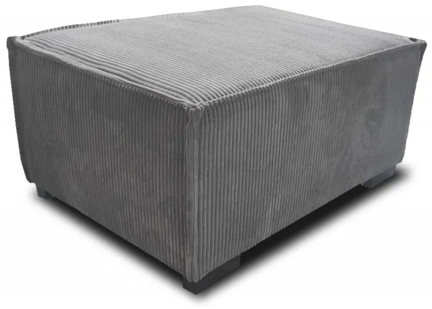 Fotel puffal SMART SET, sötétszürke