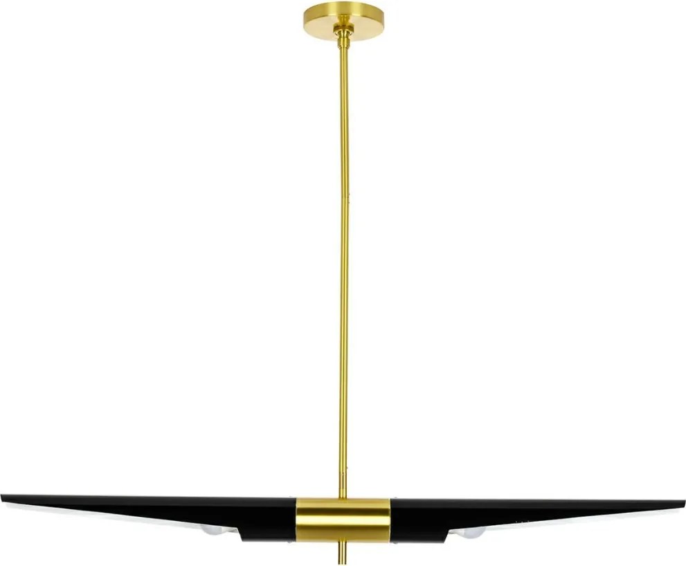 KING HOME MD214192MBLACKGD APOLLO Modern Függesztett Lámpa Fekete, Arany E27 IP20
