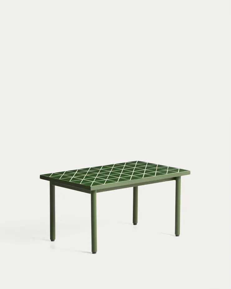 Kerti kisasztal kerámia asztallappal 51x81 cm Maurina – Kave Home