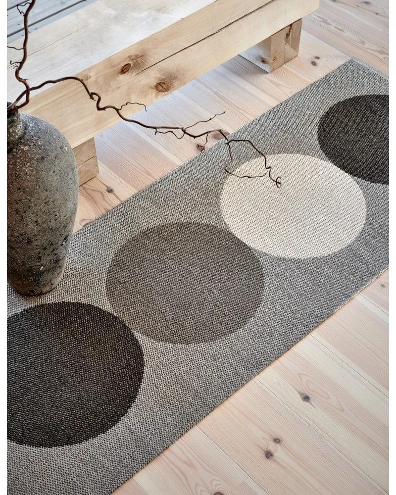 Szürke-krémszínű kültéri-beltéri futószőnyeg 70x280 cm Otto Clay – Pappelina