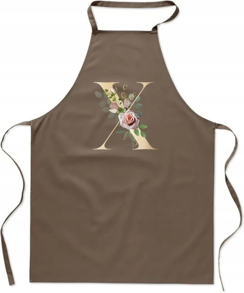 Konyhai Kötény Bézs X Betűvel Straight Edge Generáció Xavier FA_336_b